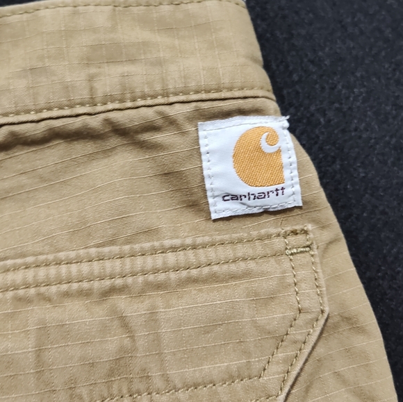 Carhartt Men's Relaxed Fit Straight Force Tan Cargo Pants, 30x30 - Picture 10 of 13